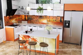 Tủ Bếp Inox 304 Cánh Kính Cường Lực Vinakit CK02