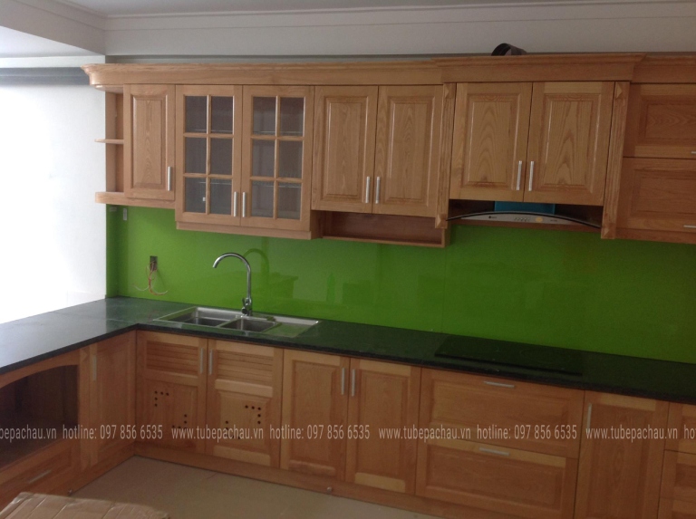 tủ bếp inox sồi nga