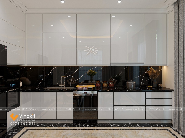 Các Mẫu Tủ Bếp Inox Cánh Acrylic Bền, Đẹp tại Hà Nam