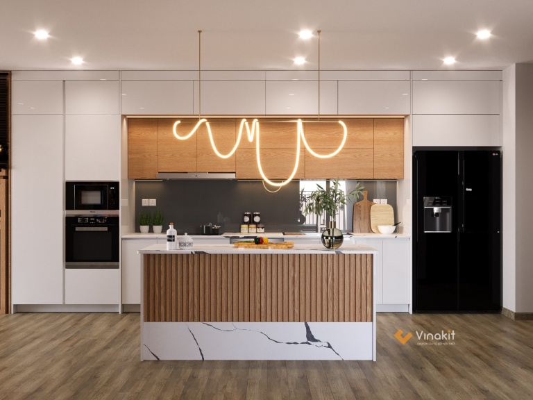 Các Mẫu Tủ Bếp Inox Cánh Acrylic Bền, Đẹp tại Hà Nam