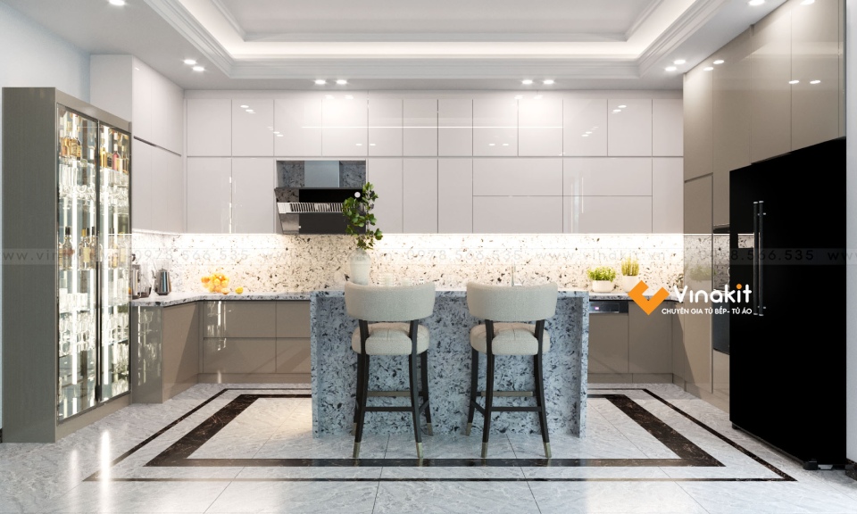tủ bếp inox