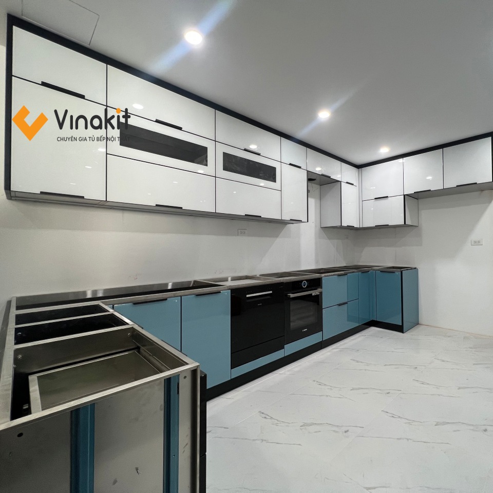 tủ bếp inox có kết cấu module rời